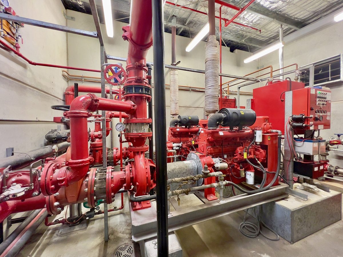 Fire pump plantroom