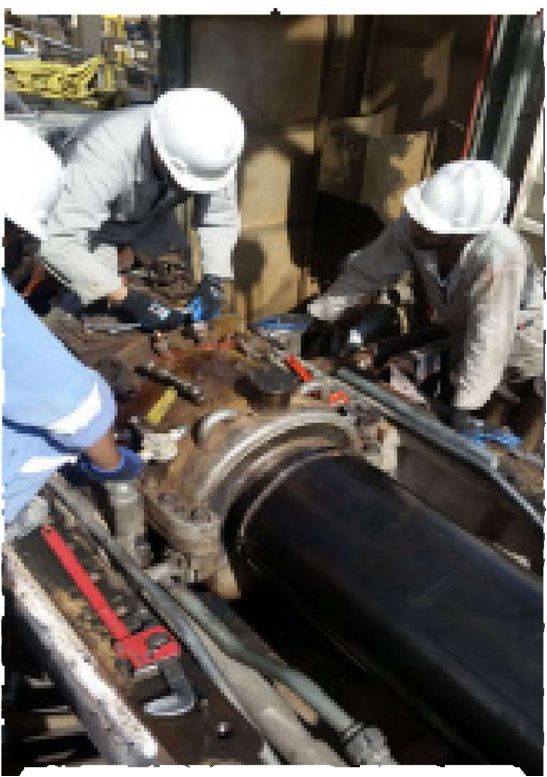 Rotating equipment crew in full PPE