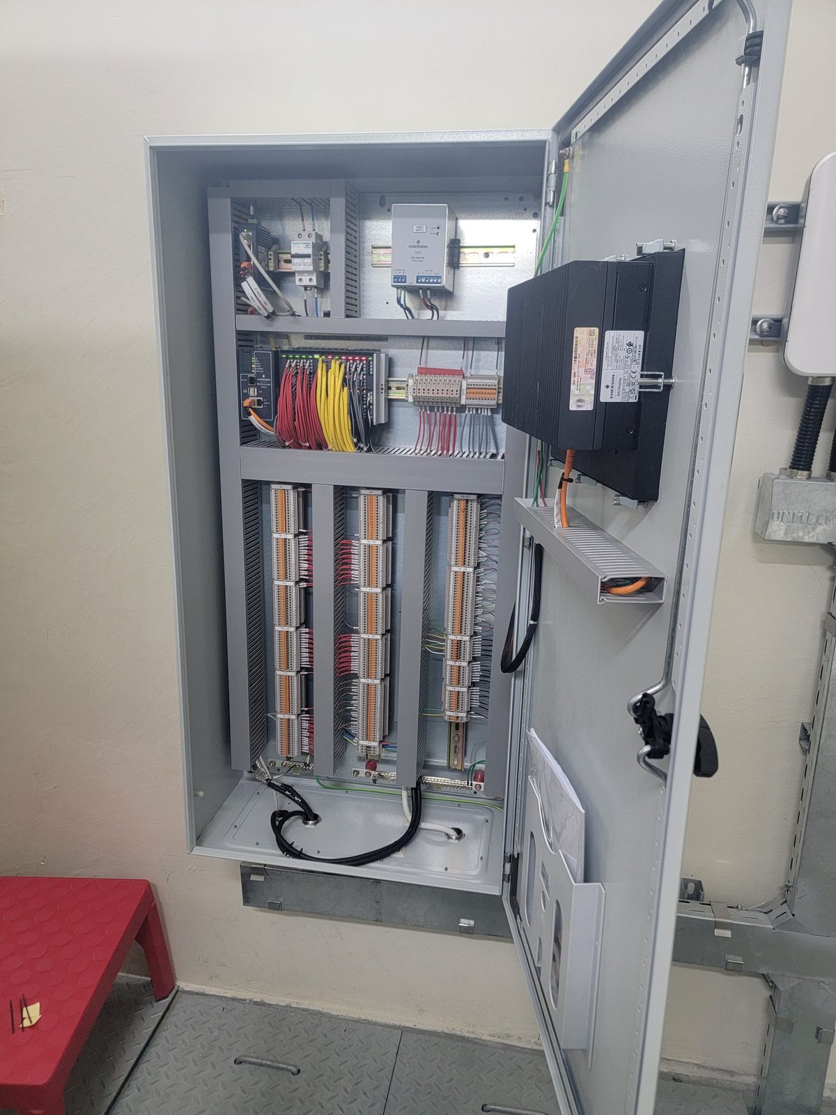 PLC and marshalling panel interior